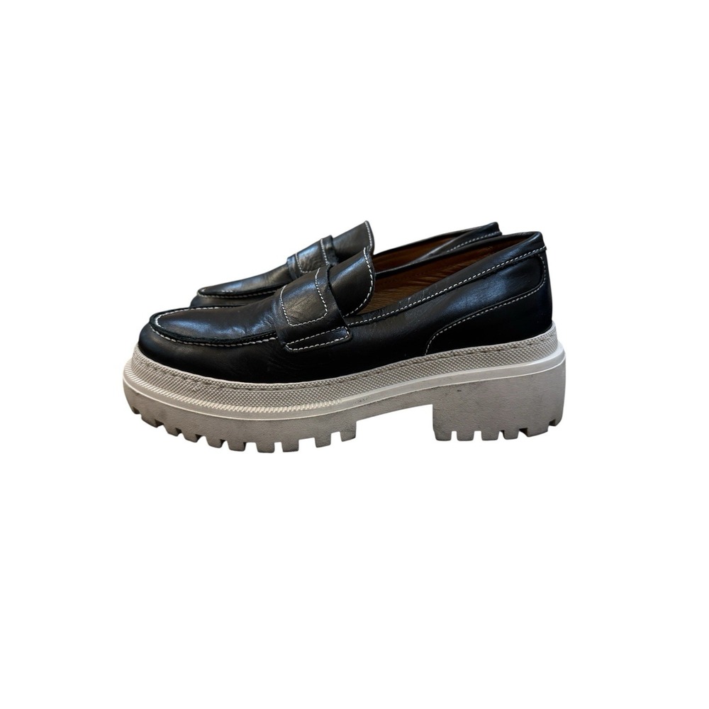 Show The Bear IONA CHUNKY LEATHER LOAFERS Size 8.5 Nordstrom Pallet Pull